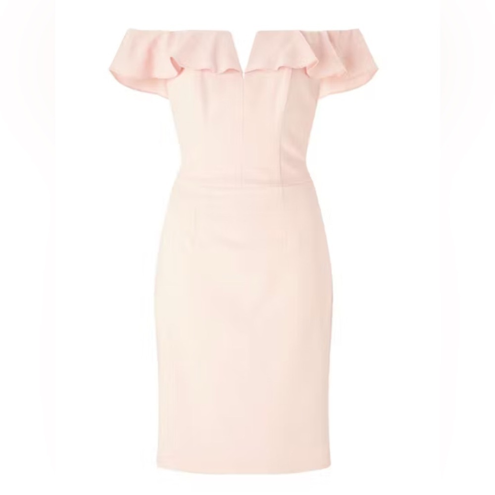 Miss Selfridge Pink/Cream Colored Women’s Size 4 Dress Preloved - Picture 2 of 12